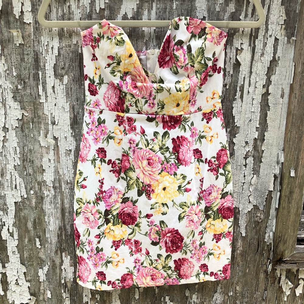 Floral bodycon dress
